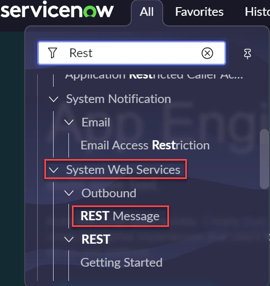 REST messages