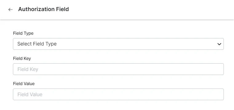 Adding authorization fields