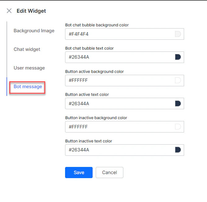 Preview Customization - Bot Messages and Templates