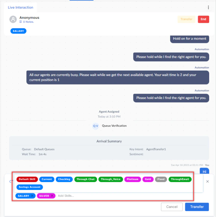 Add or Delete Skills