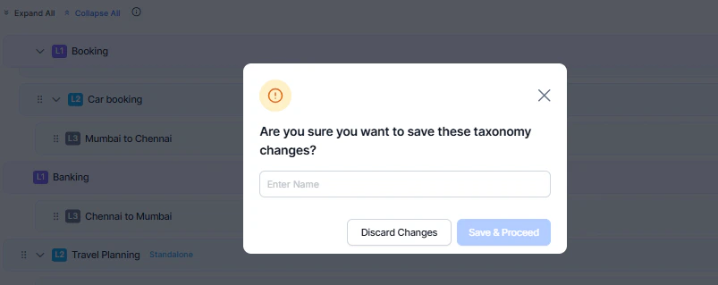 Save Taxonomy Changes
