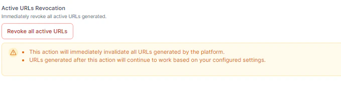 Active URL Revocation