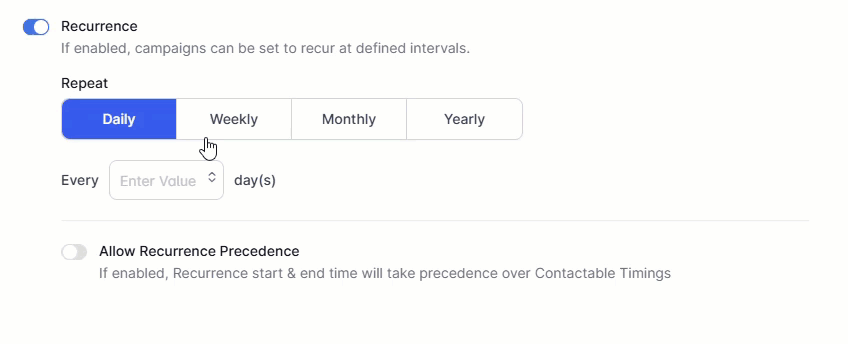 Recurrence Duration