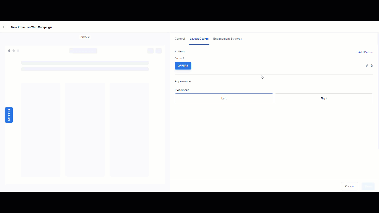 Layout Design Button