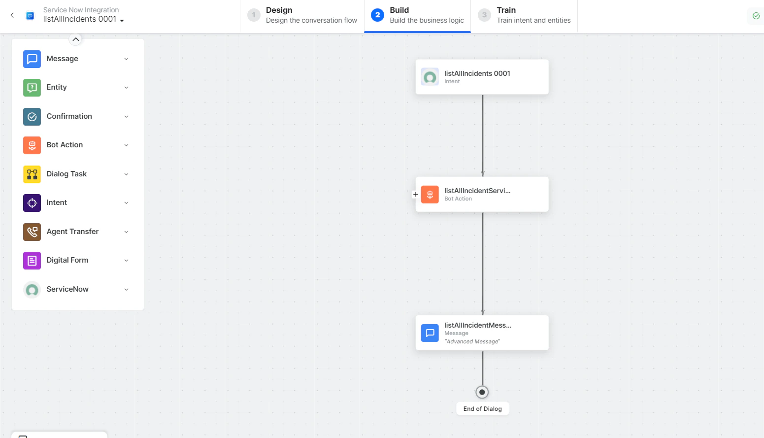 List All Incidents dialog task added