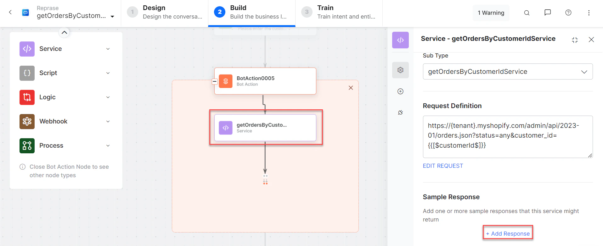 Get Orders by Customer ID - Add response