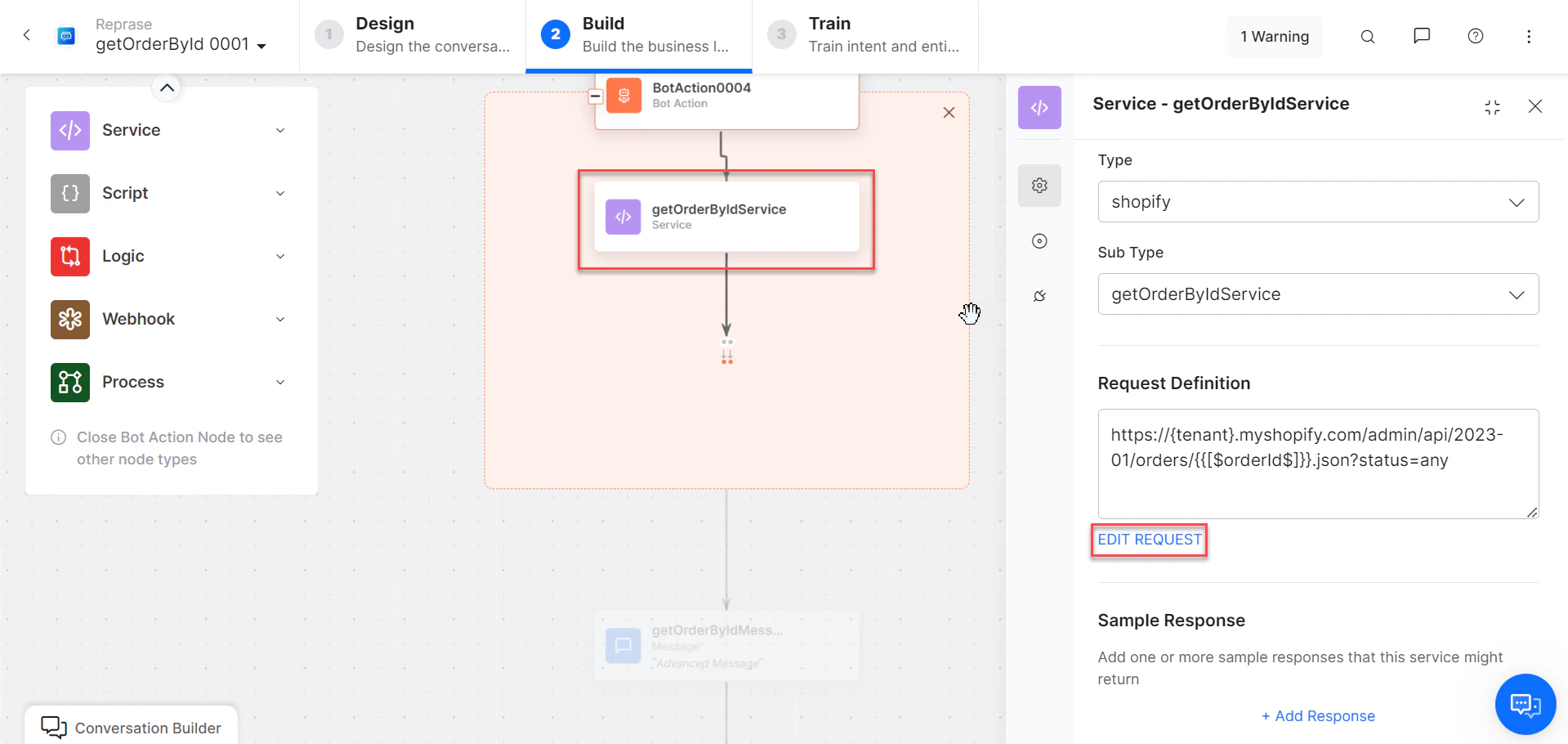 Get Order by ID - Edit Request