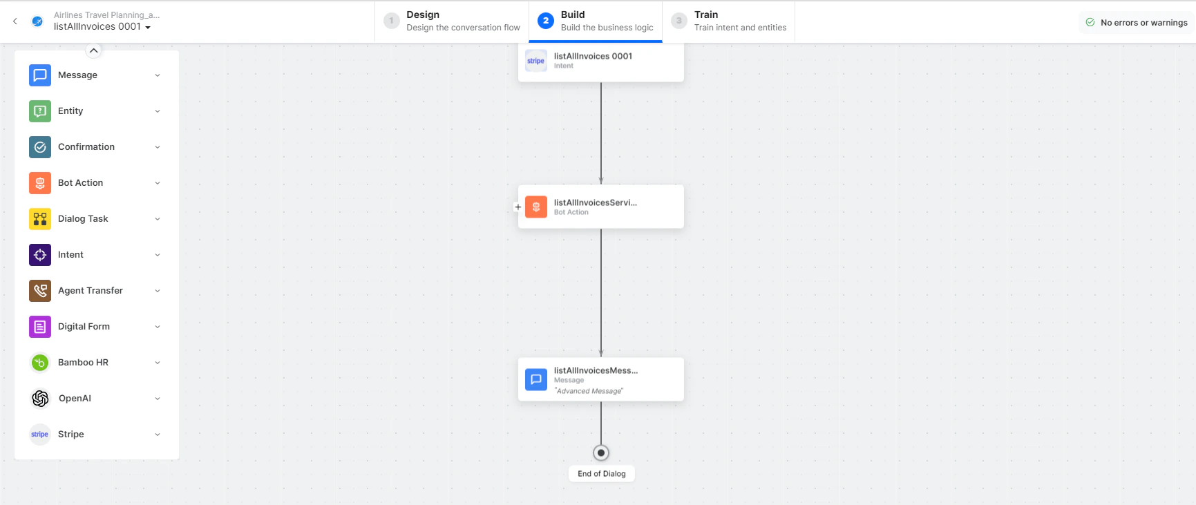 List All Invoices dialog task is added