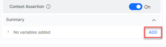 Context assertion enabled