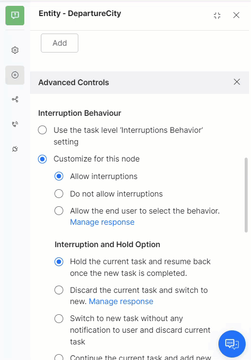 node level customization