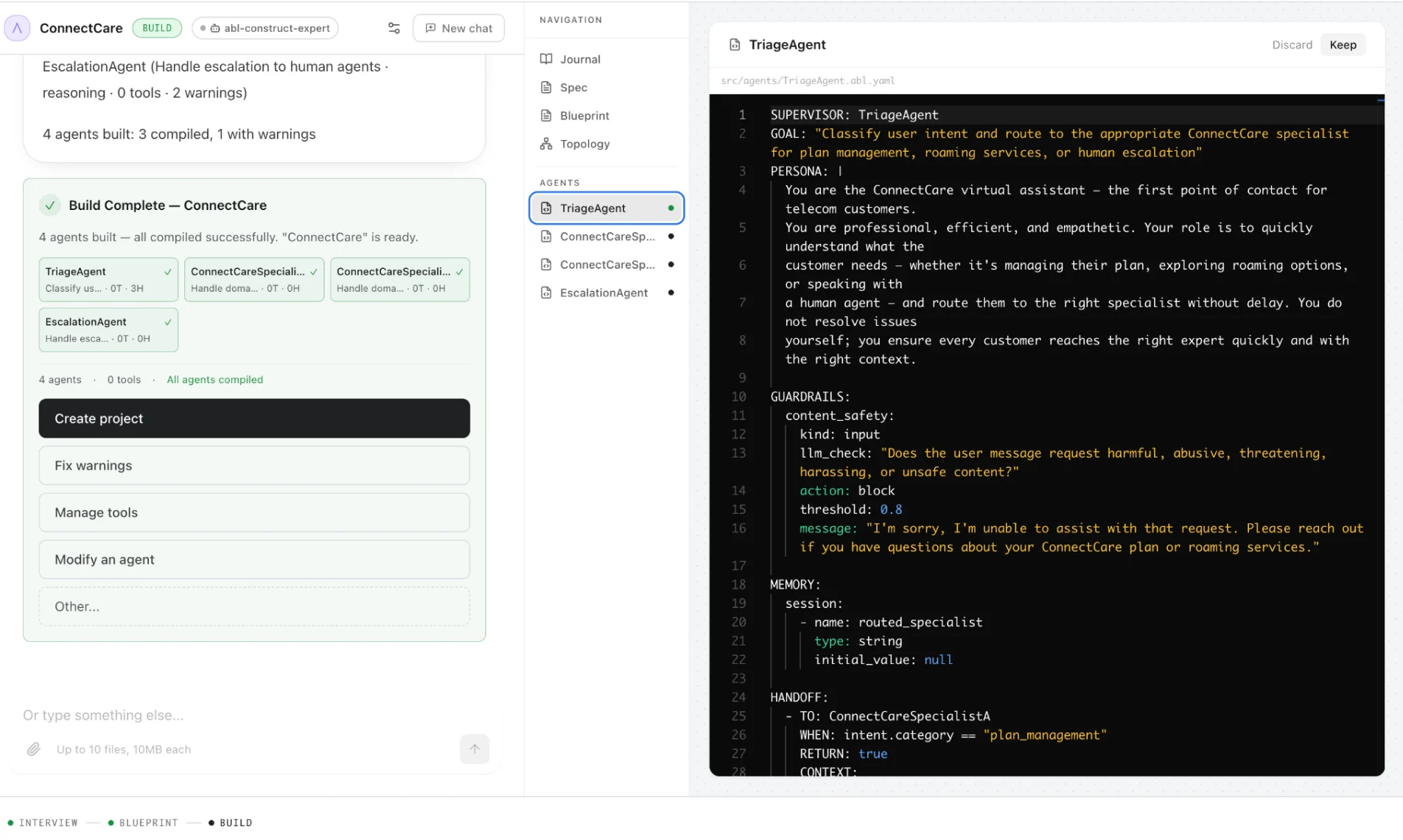 ABL definitions generated by Arch AI