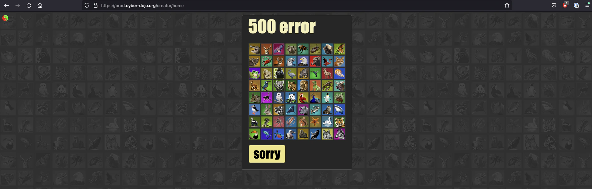 Prod cyber-dojo is down with a 500