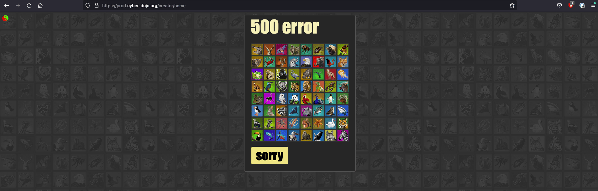 Prod cyber-dojo is down with a 500