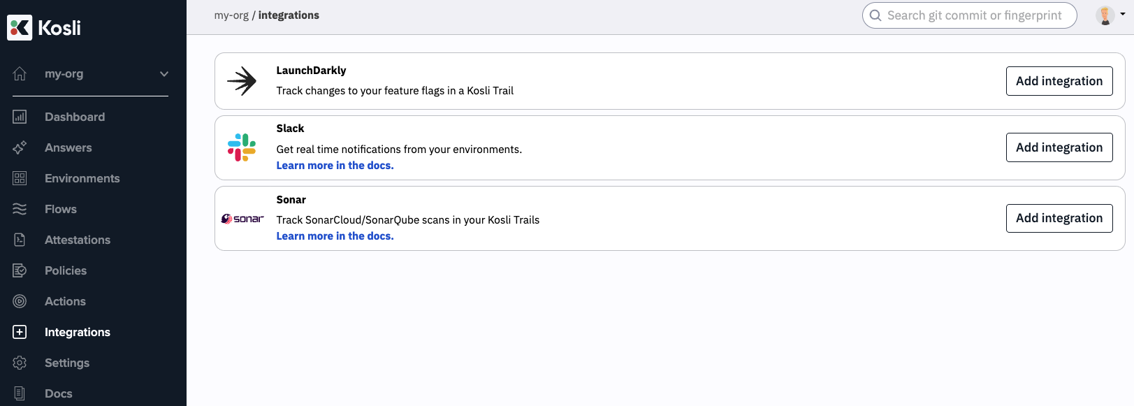 LaunchDarkly - Kosli Documentation