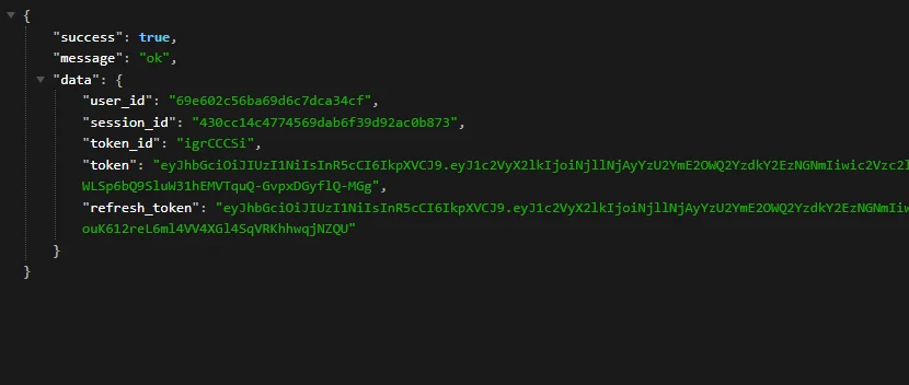 Clicking the magic link in the email