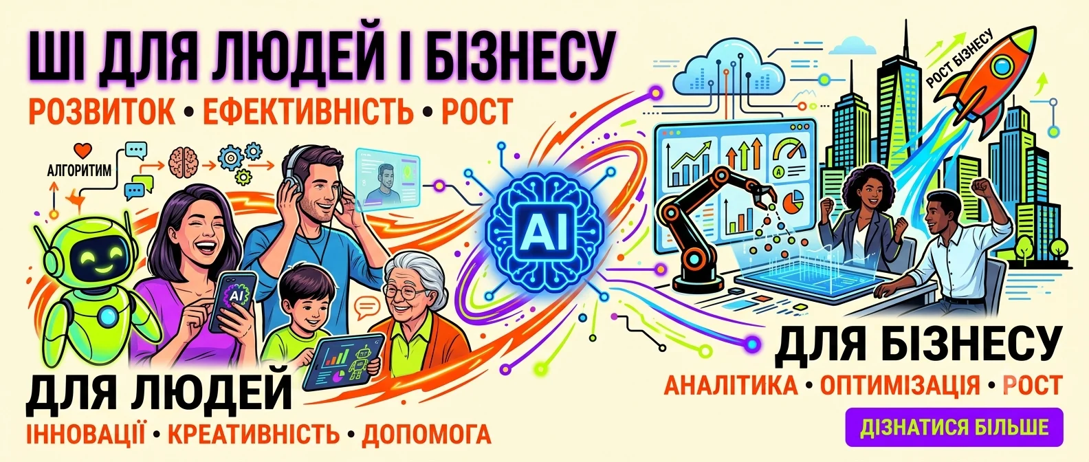 ШІ для людей і бізнесу — база знань від Юри Котовича