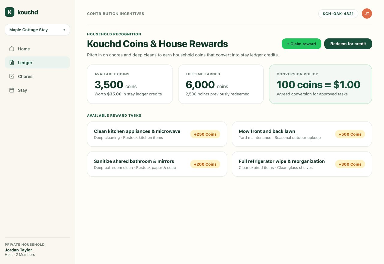 Kouchd Coins and Rewards Hub