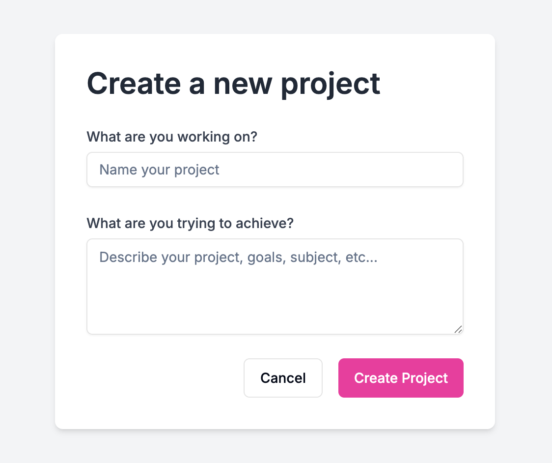 Create project