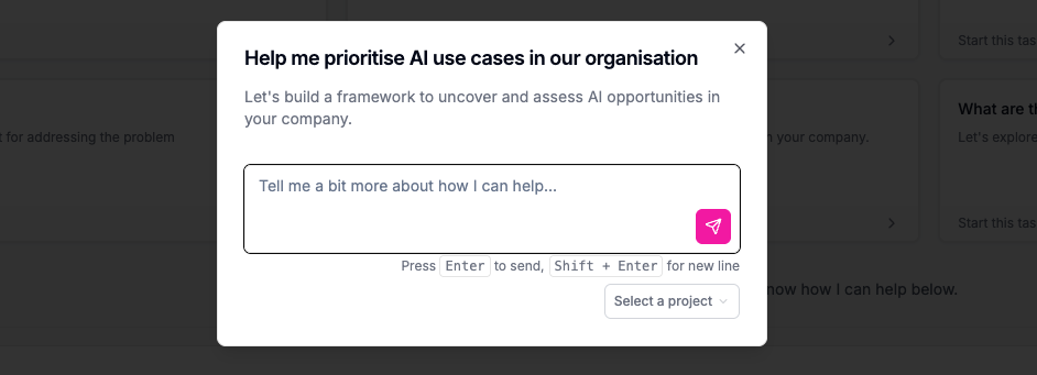 Prioritize AI usecases