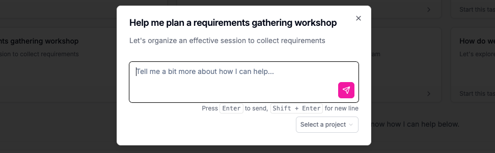 Plan a requirements workshop
