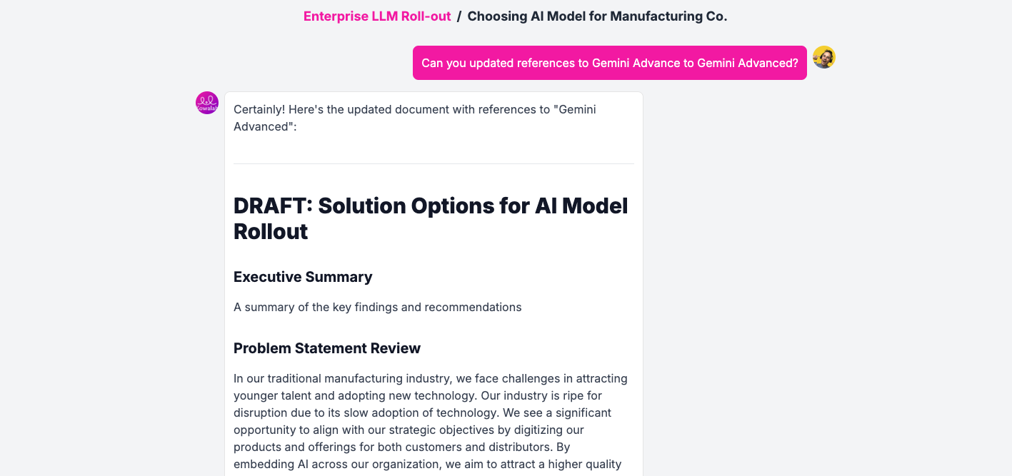 Template generation in action