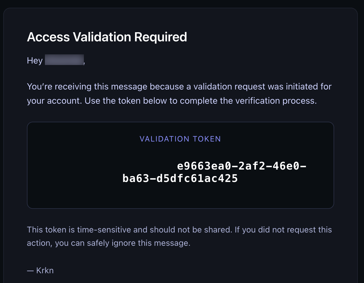 Validate Token