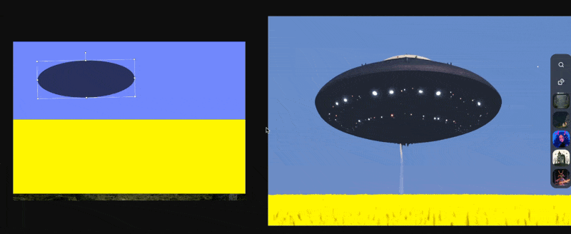 The realtime AI generator tool in Krea