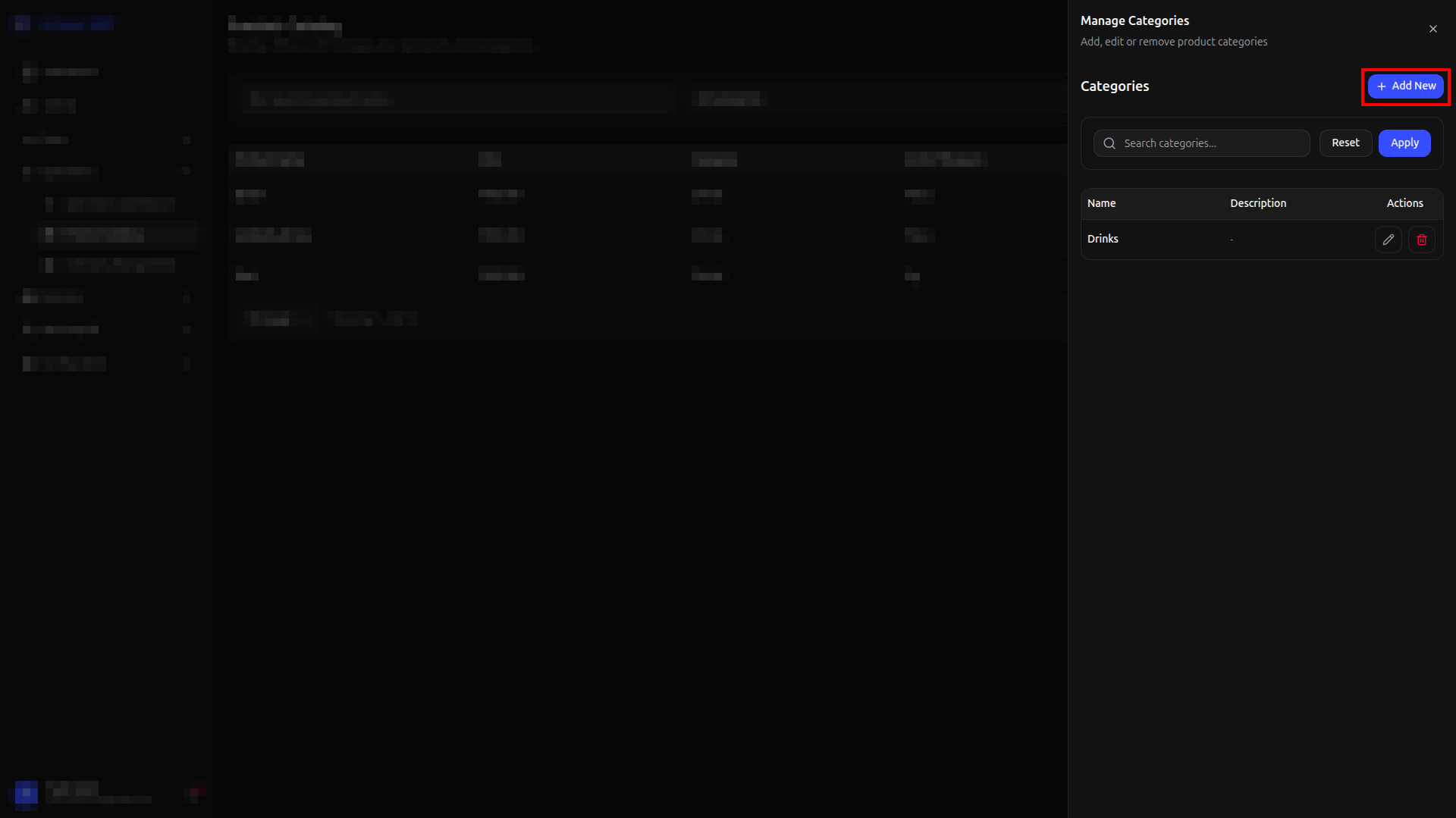 Add Category Operation