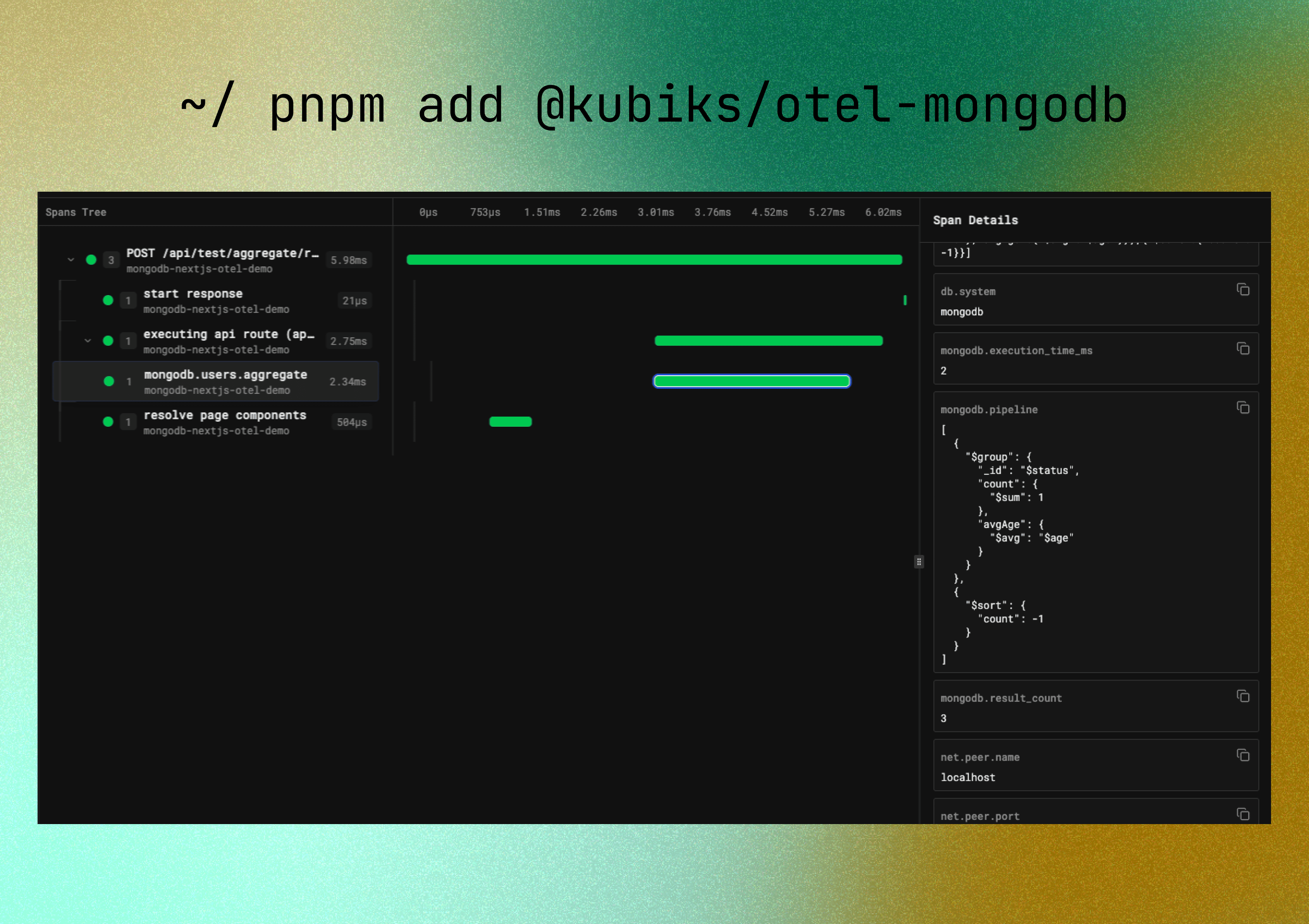 MongoDB Trace Visualization