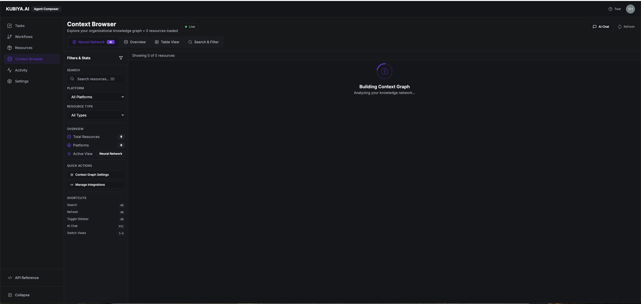 Context Browser Empty