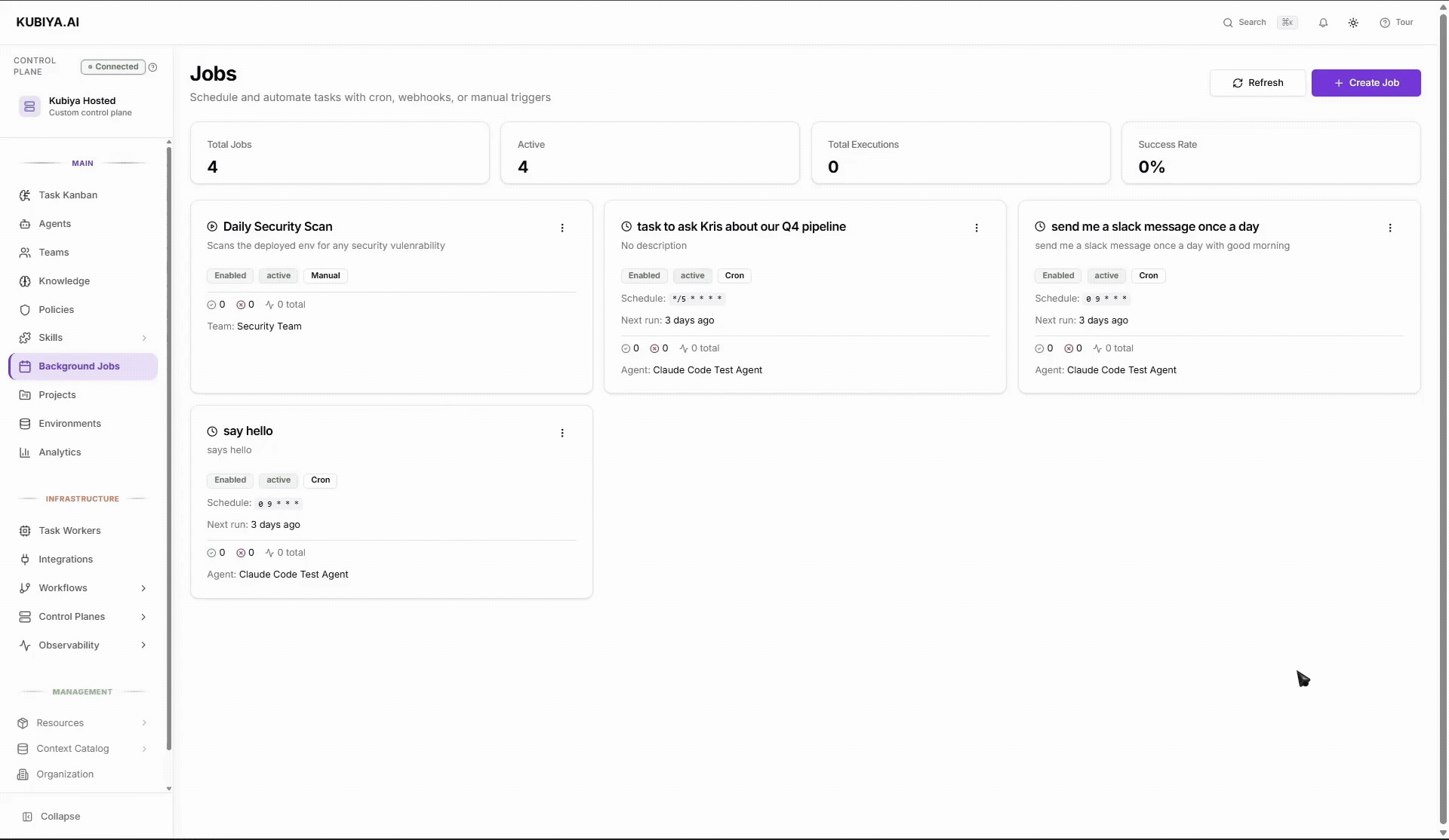 Background Jobs Creation