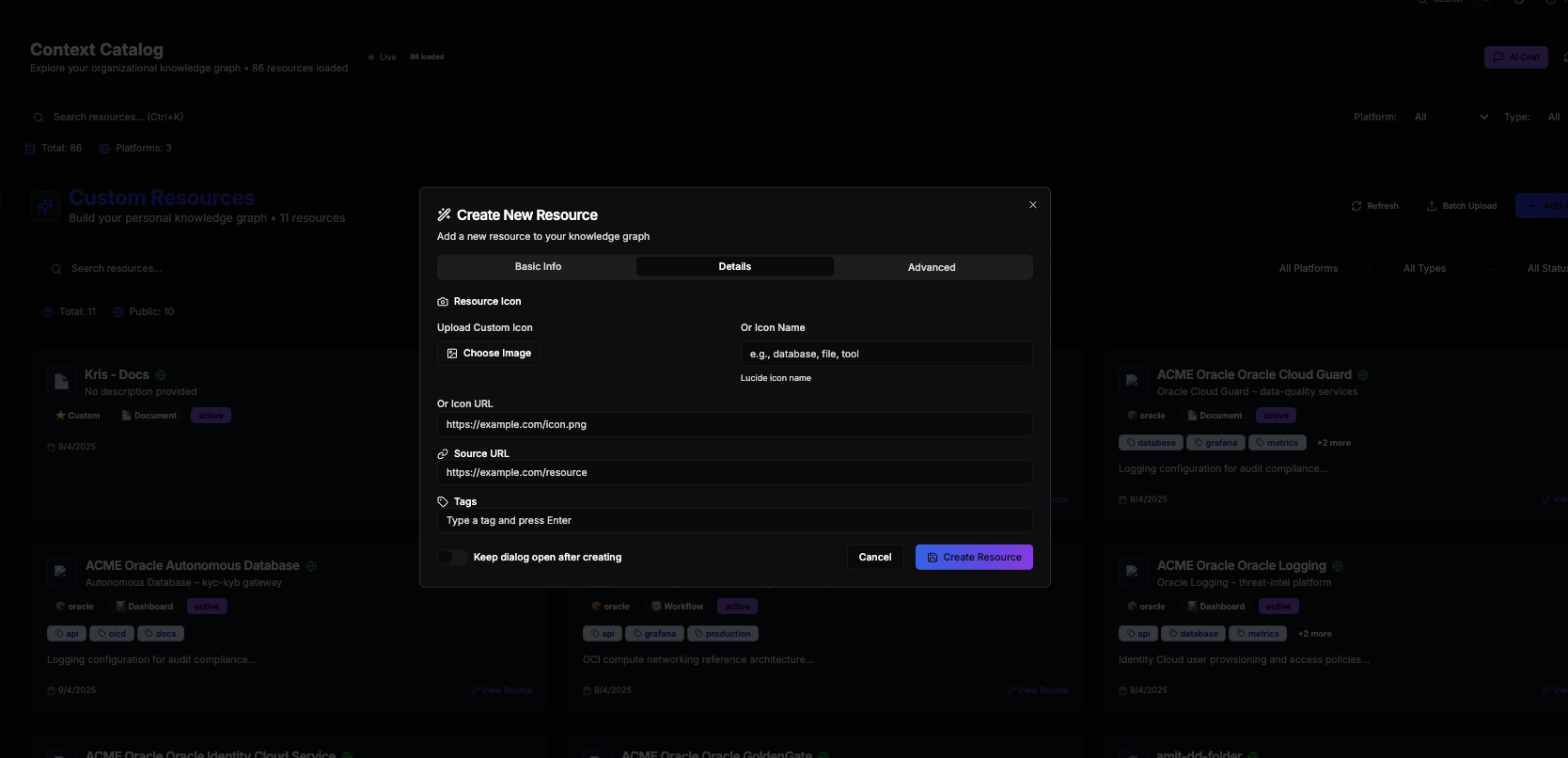 Context Resource Explorer