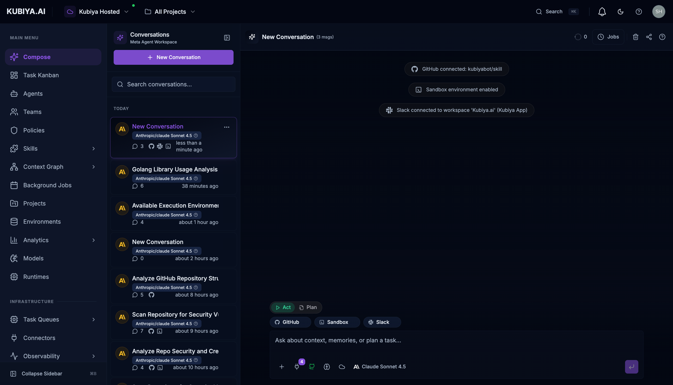 Kubiya Platform Overview