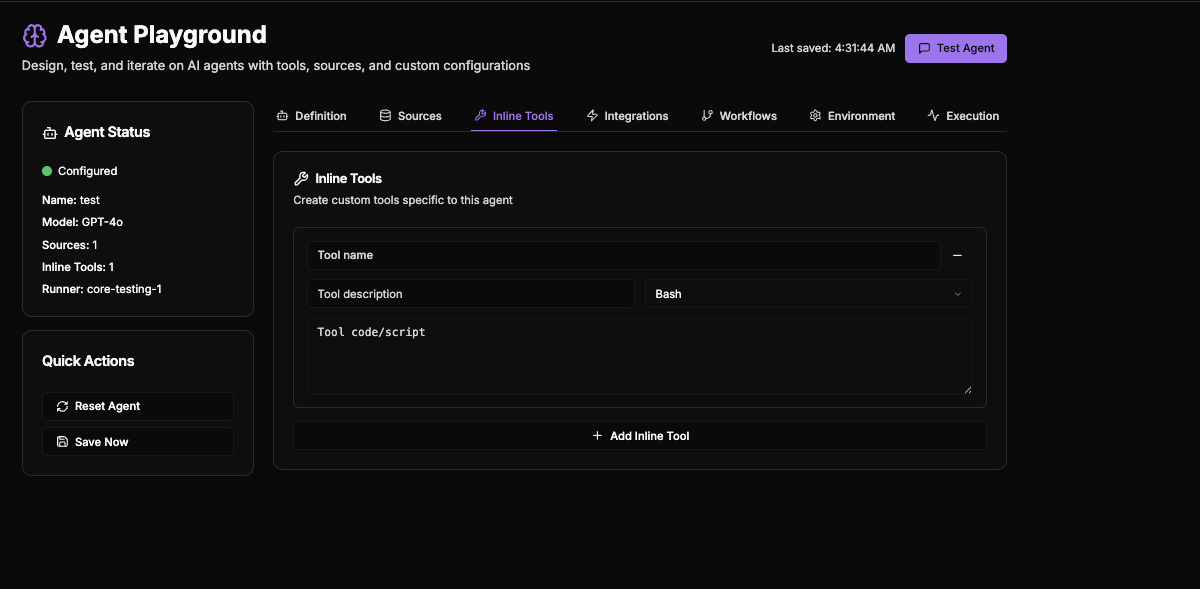 AI Model Testing Interface