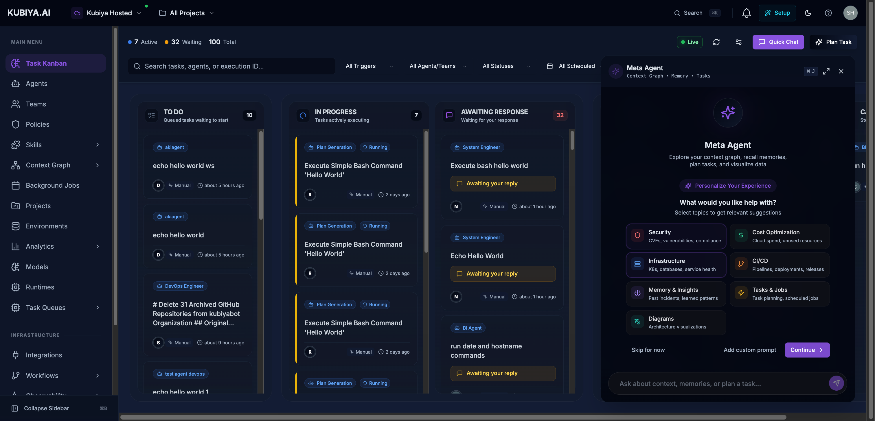 Meta Agent - Unified Orchestration Interface