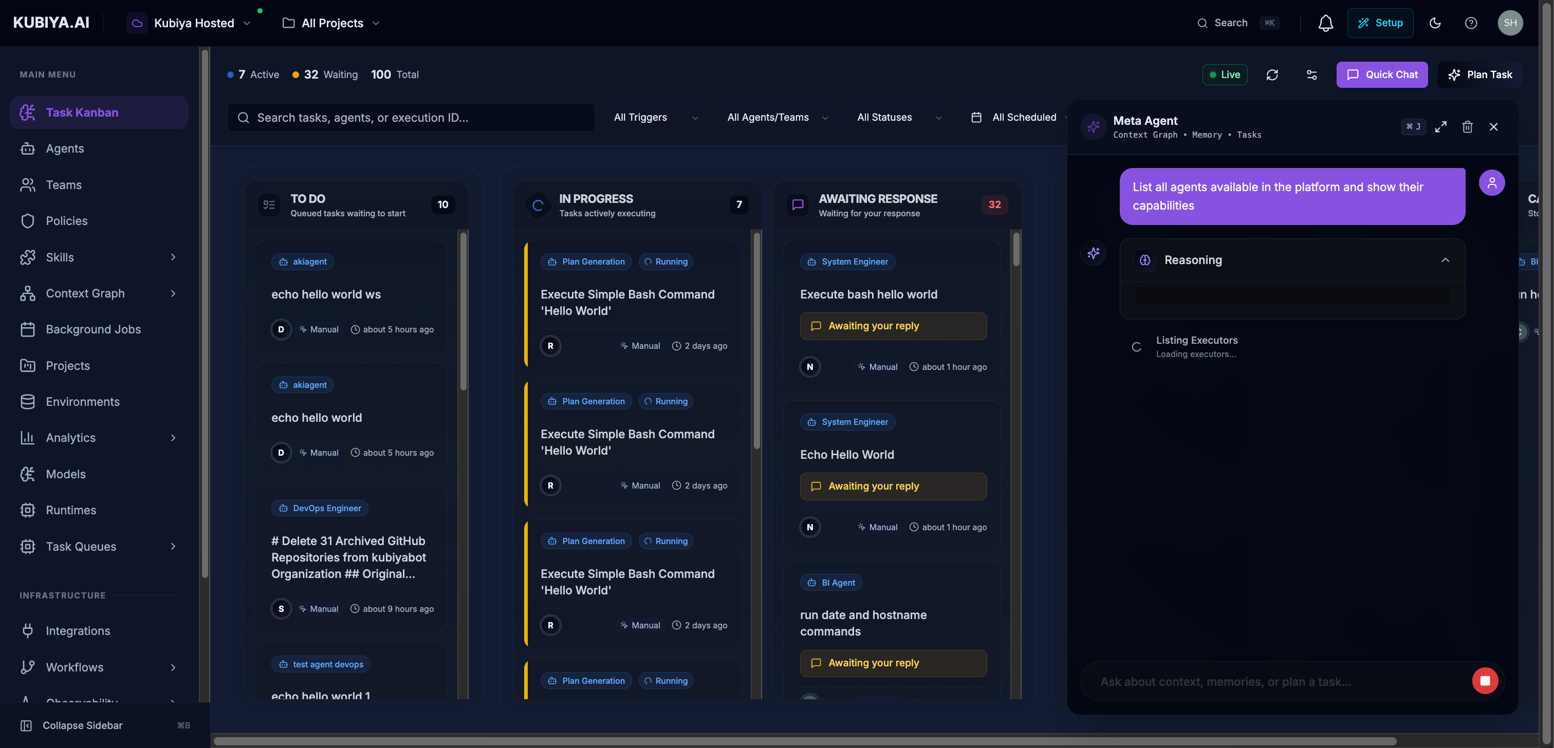 Meta Agent Exploring Context Graph
