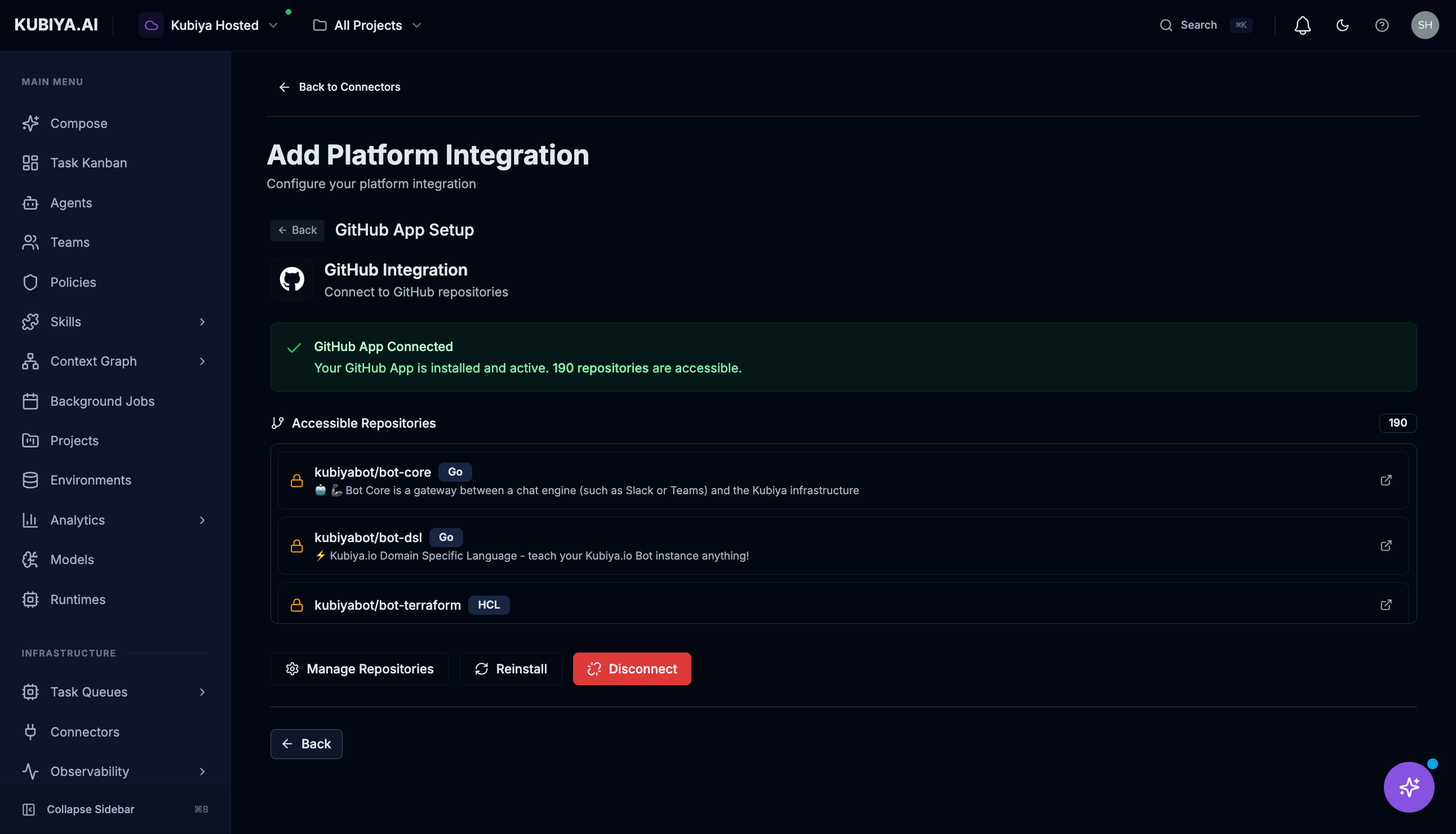 GitHub App Connector Setup