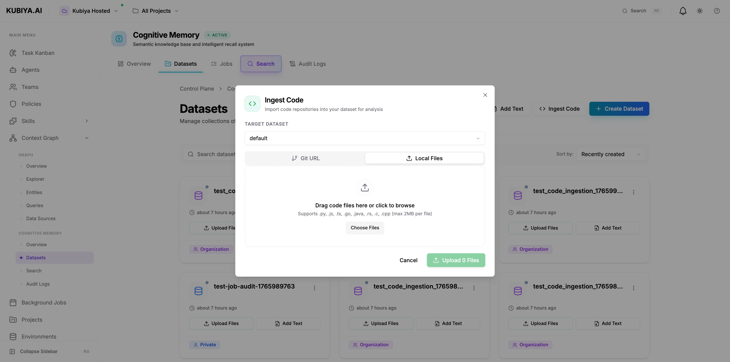Ingest Code from Local Files