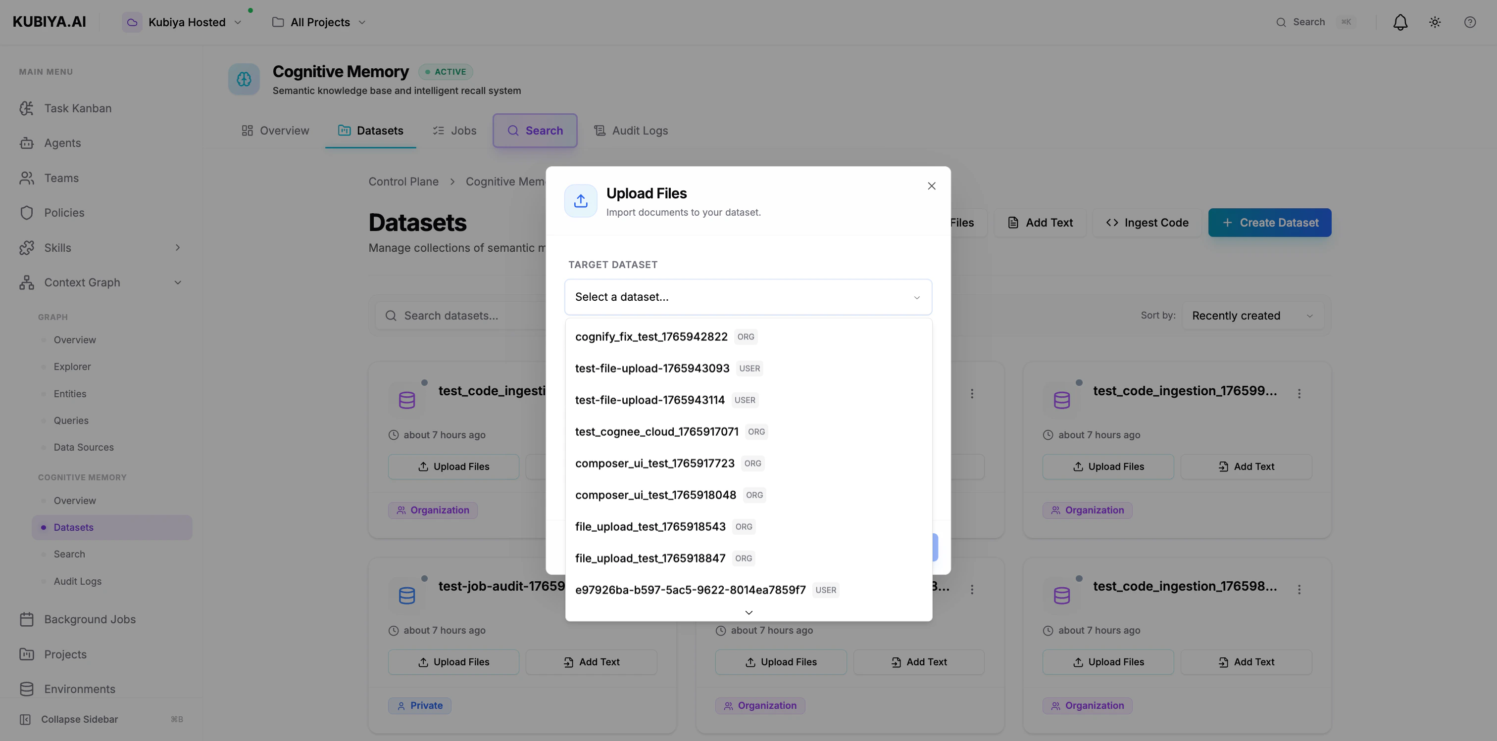 Upload Files to Dataset