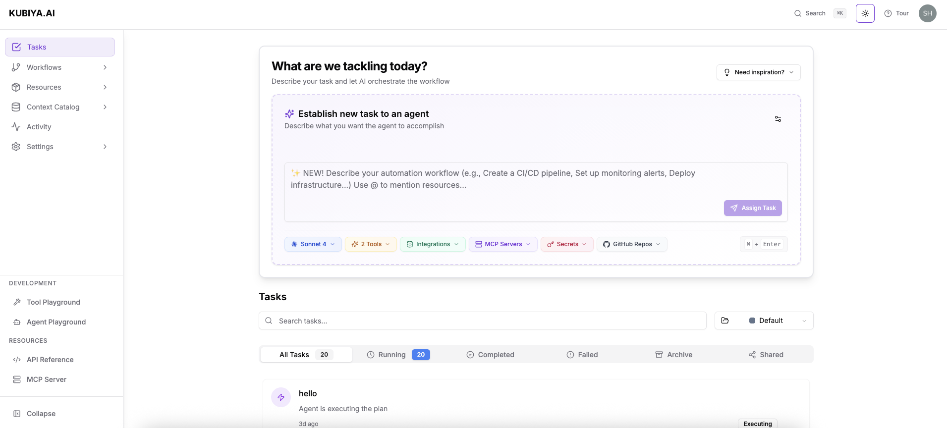 Kubiya Platform Overview