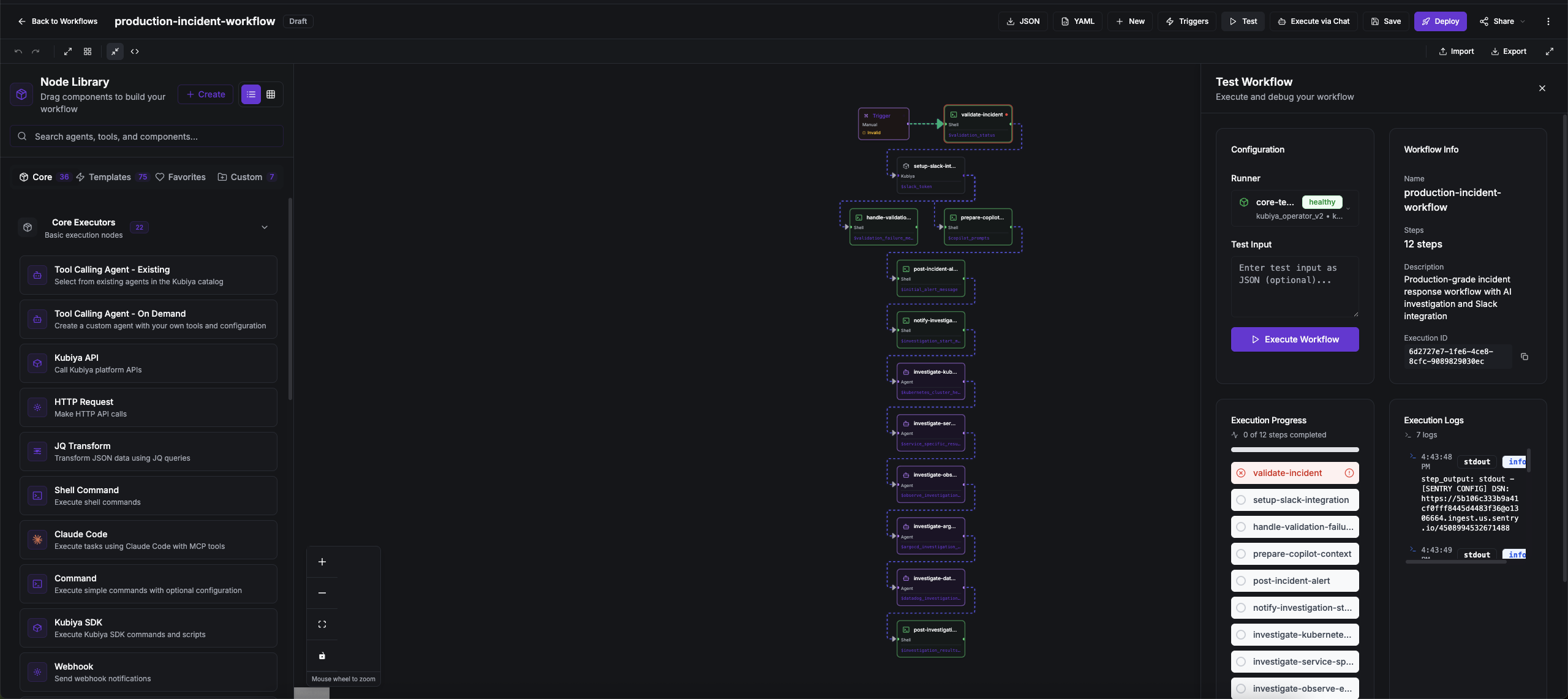 Complex Workflow Execution