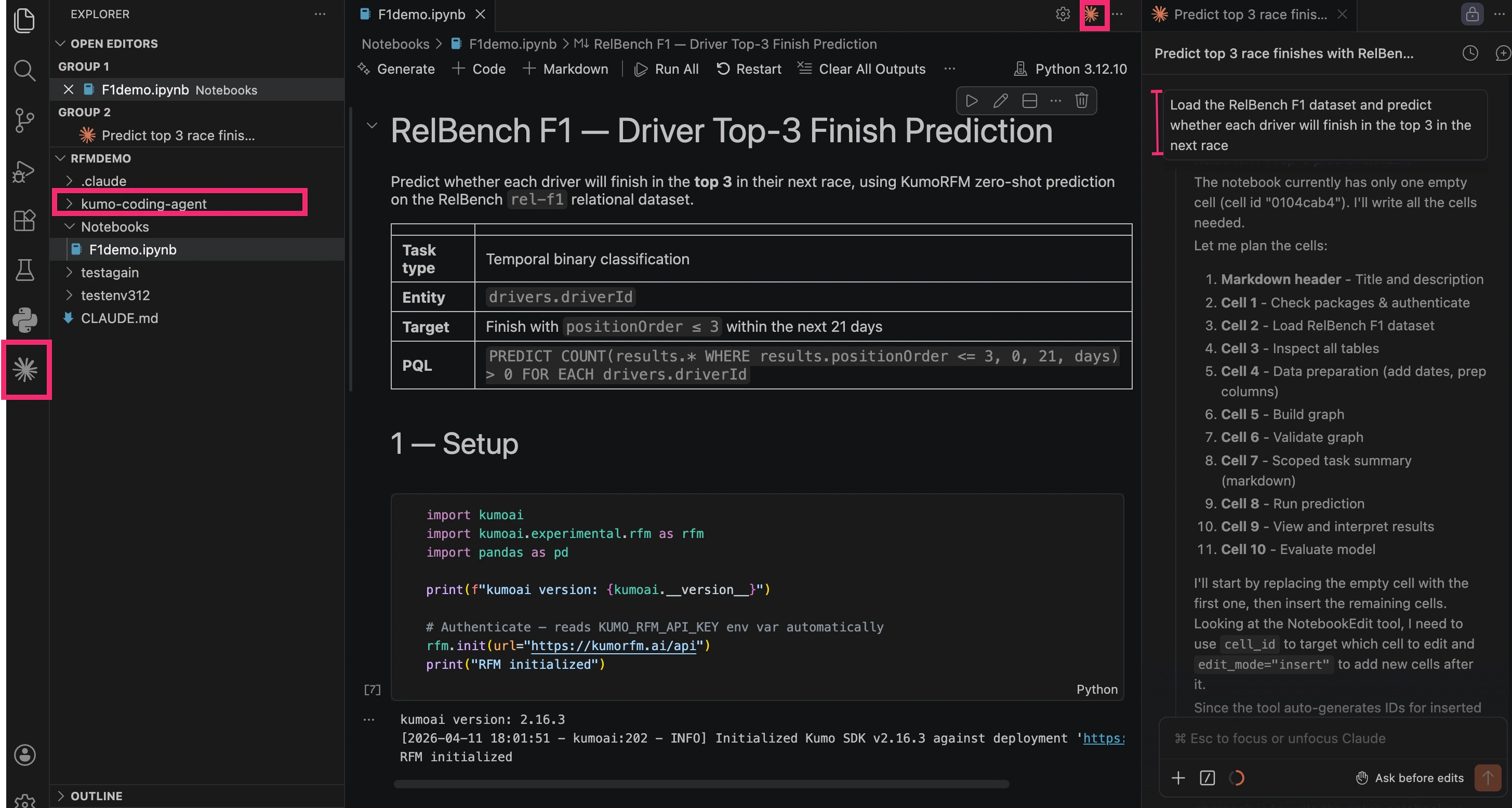 Placeholder image for the Claude Code end-to-end prediction workflow