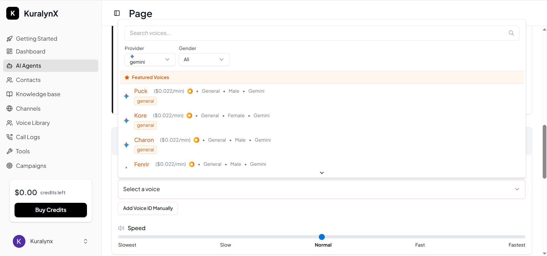 Gemini Voices Added to Voice Library