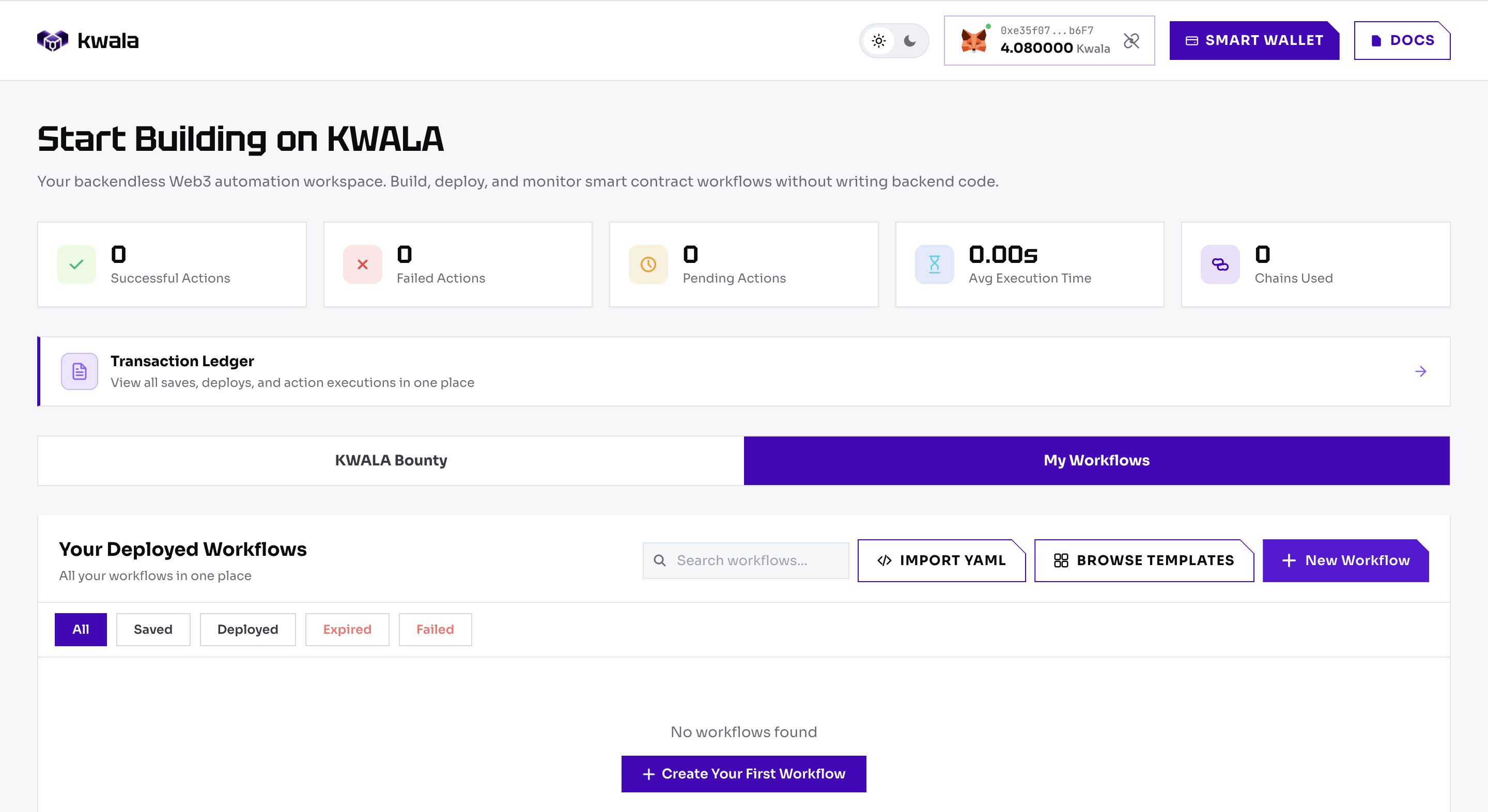 Kwala credits successfully credited to wallet