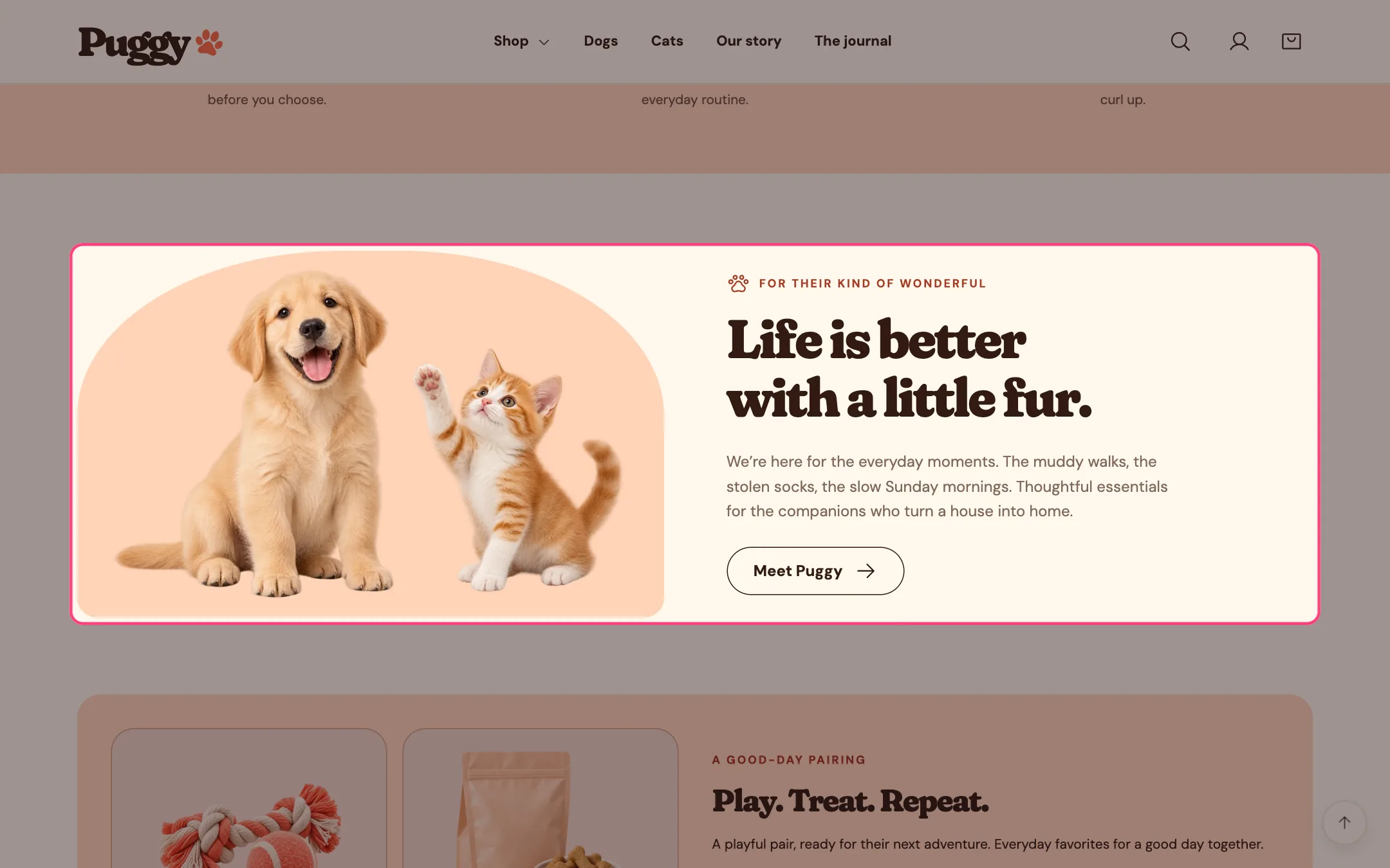 Image with text on the storefront