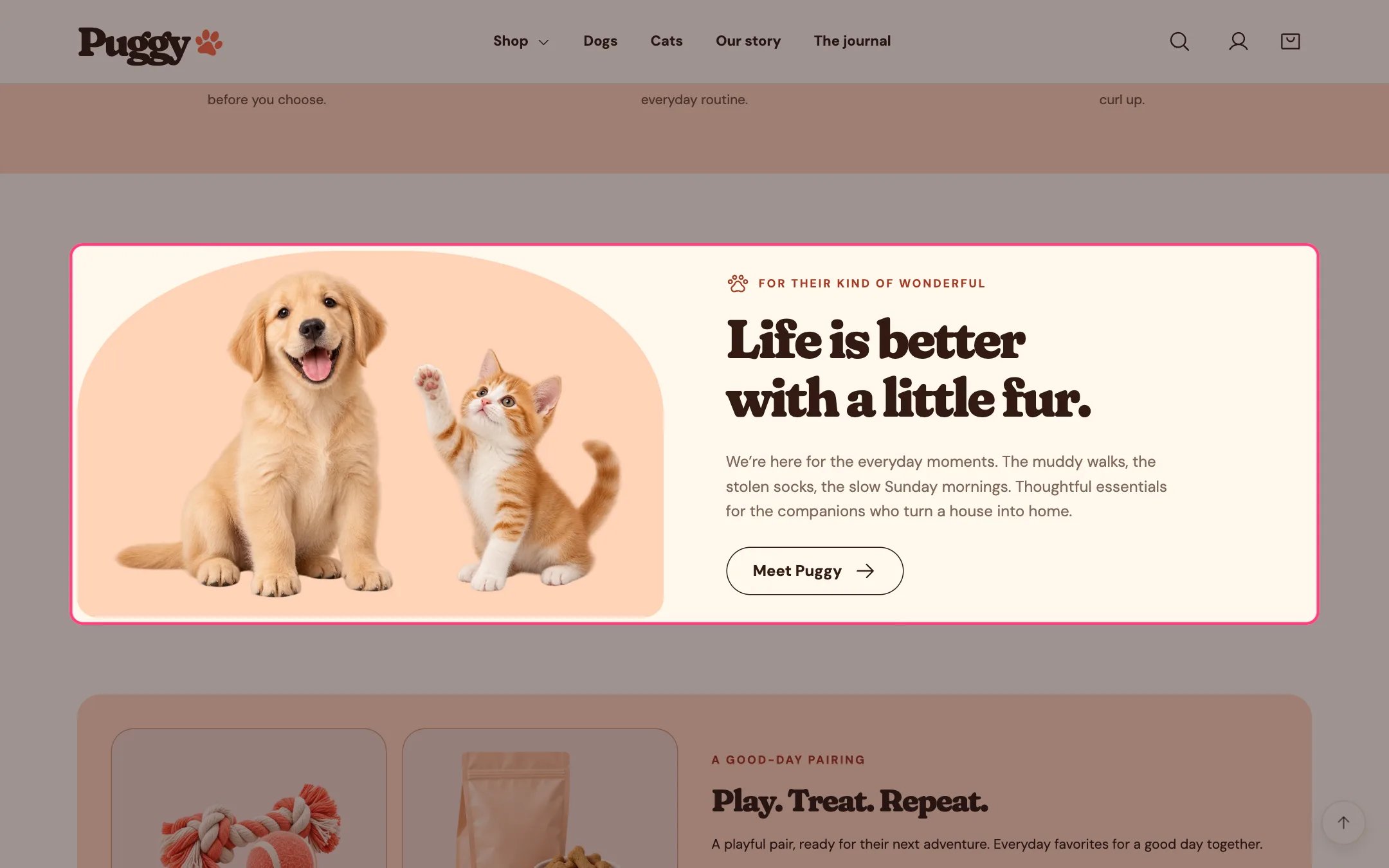 Image with text on the storefront