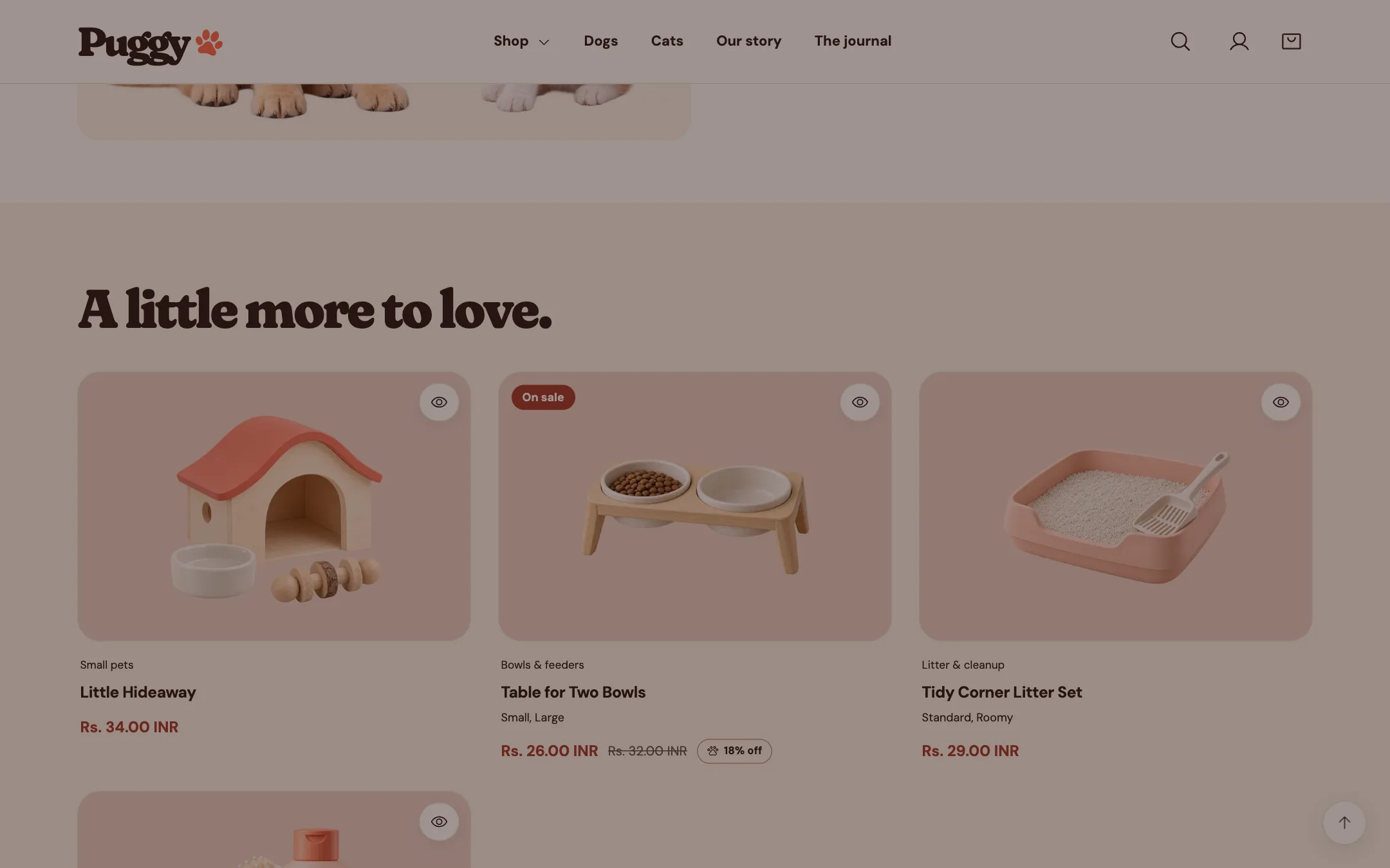 Product recommendations on the storefront