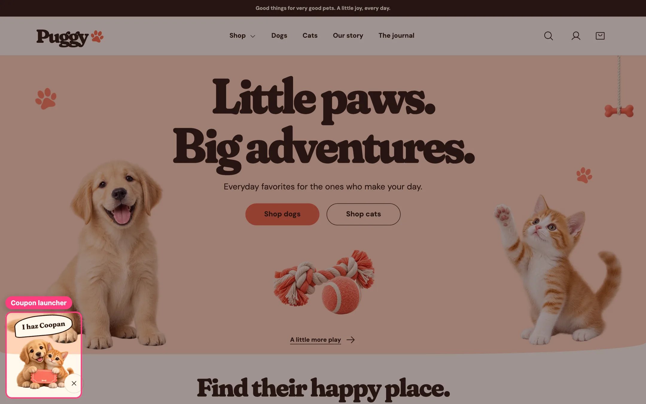 Offer and signup popup on the storefront