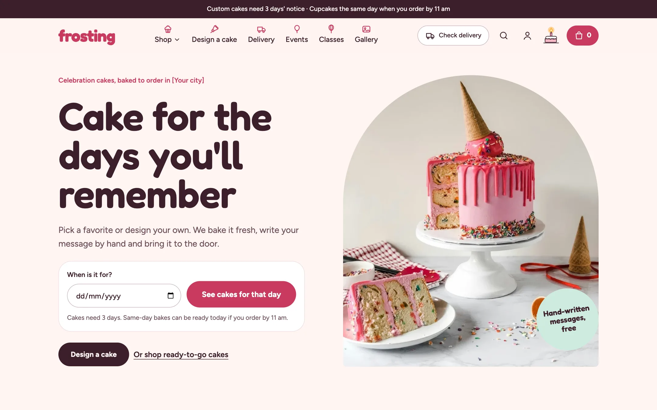 The Frosting home page
