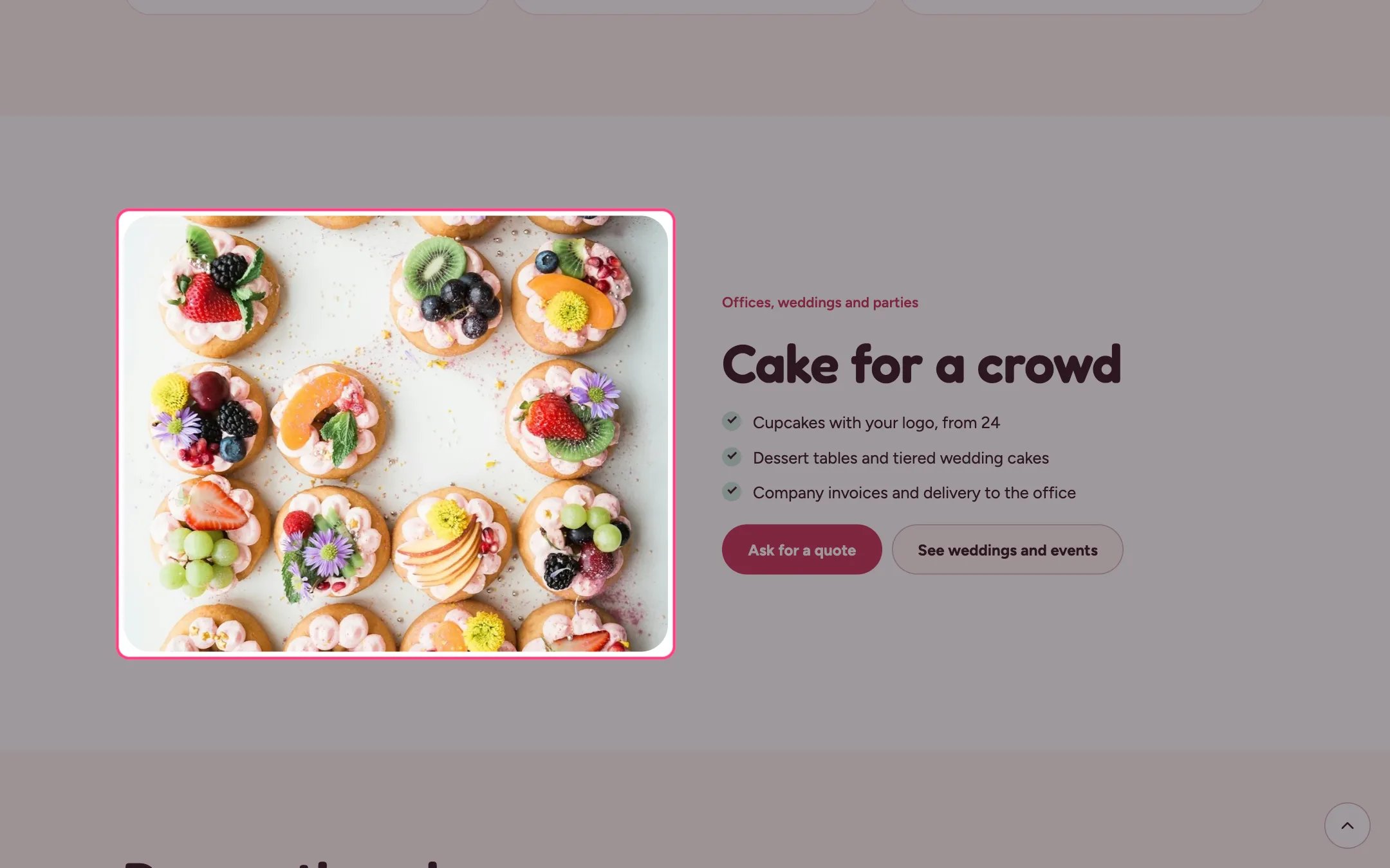 Image with text on the storefront
